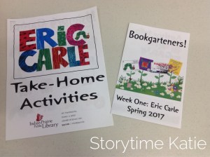 Two pieces of paper, one being a take-home packet and the other being a folded brochure.